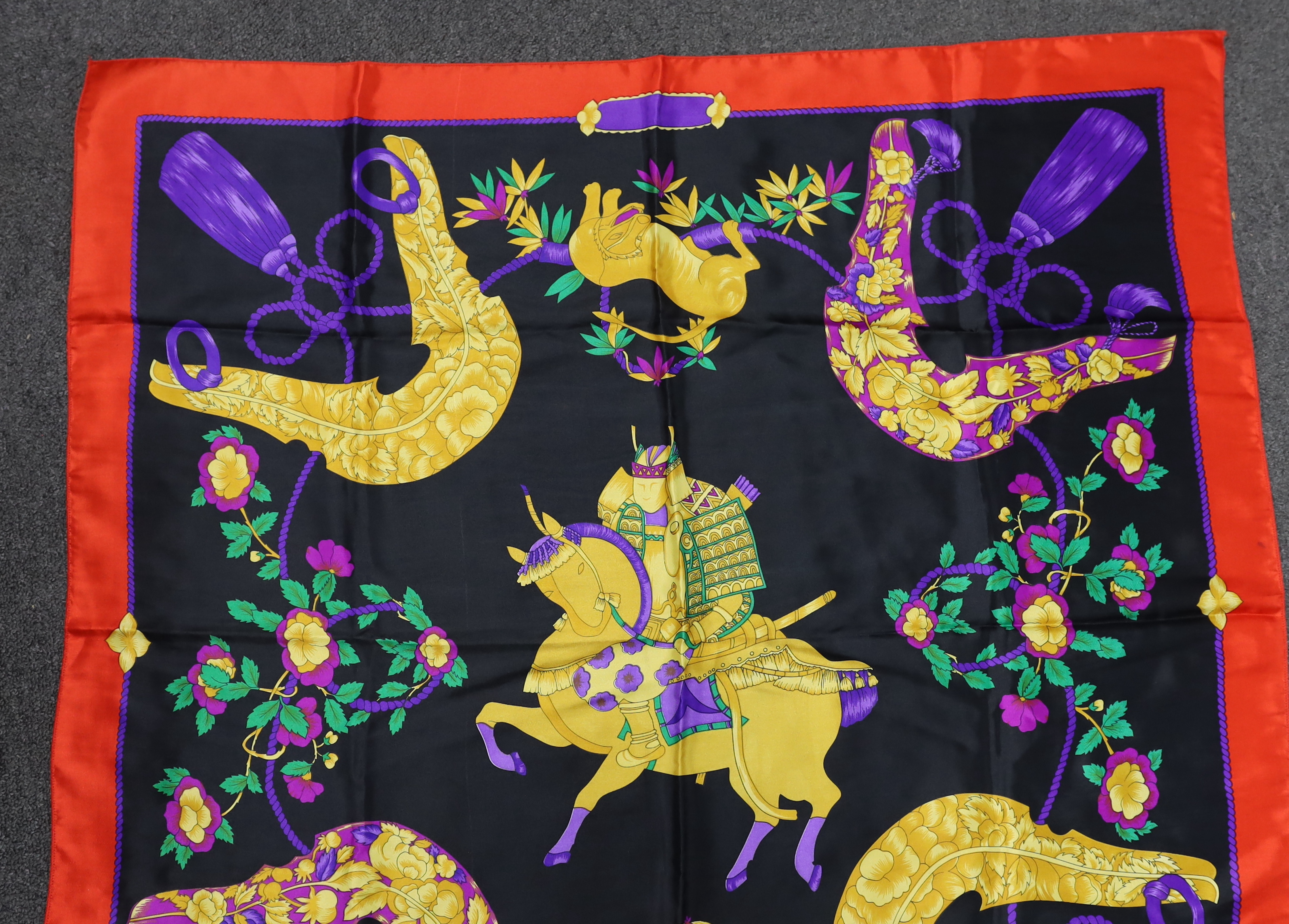 A Hermes silk scarf 90cm x 90cm